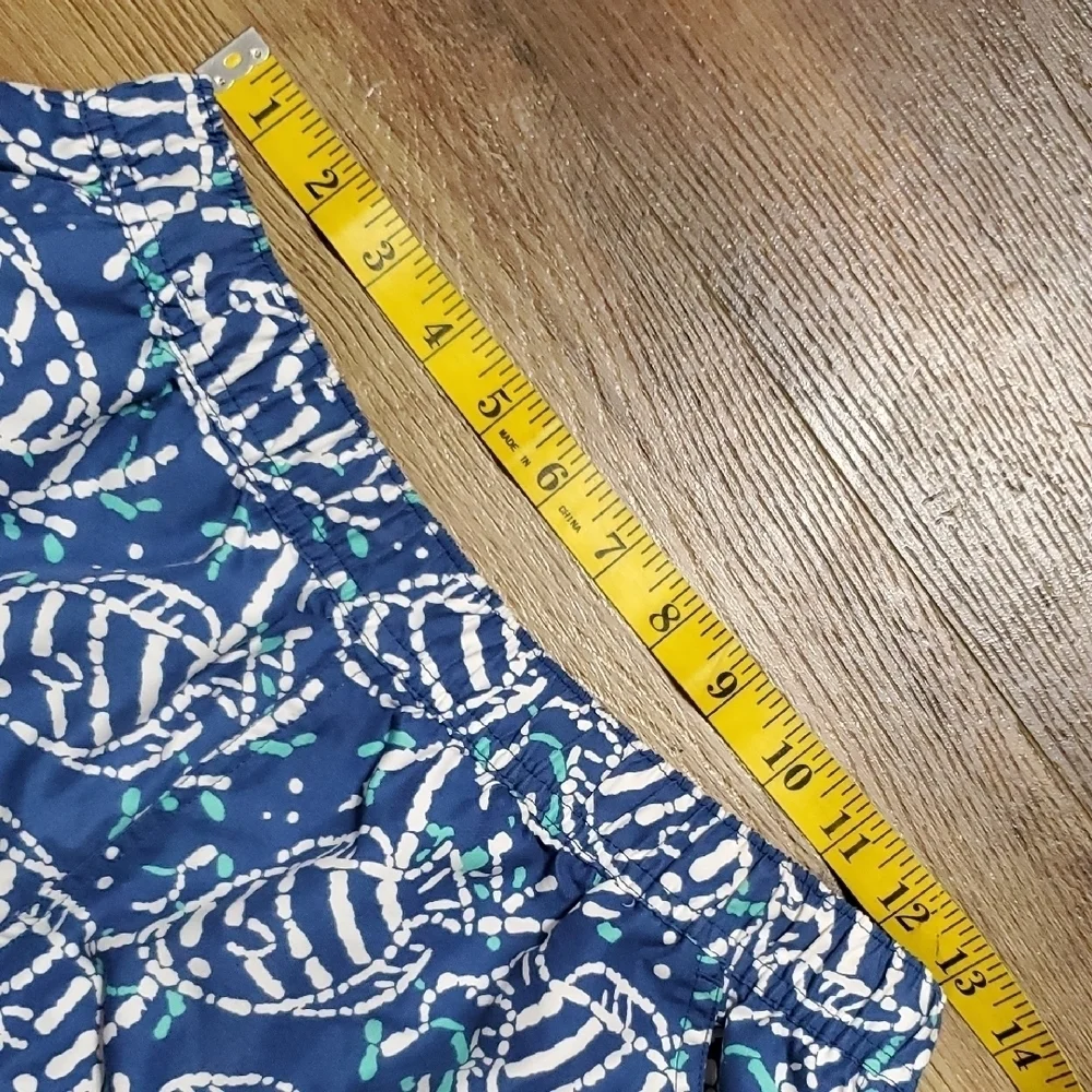Vineyard Vines Blue and White Fish Pattern Swim Trunks